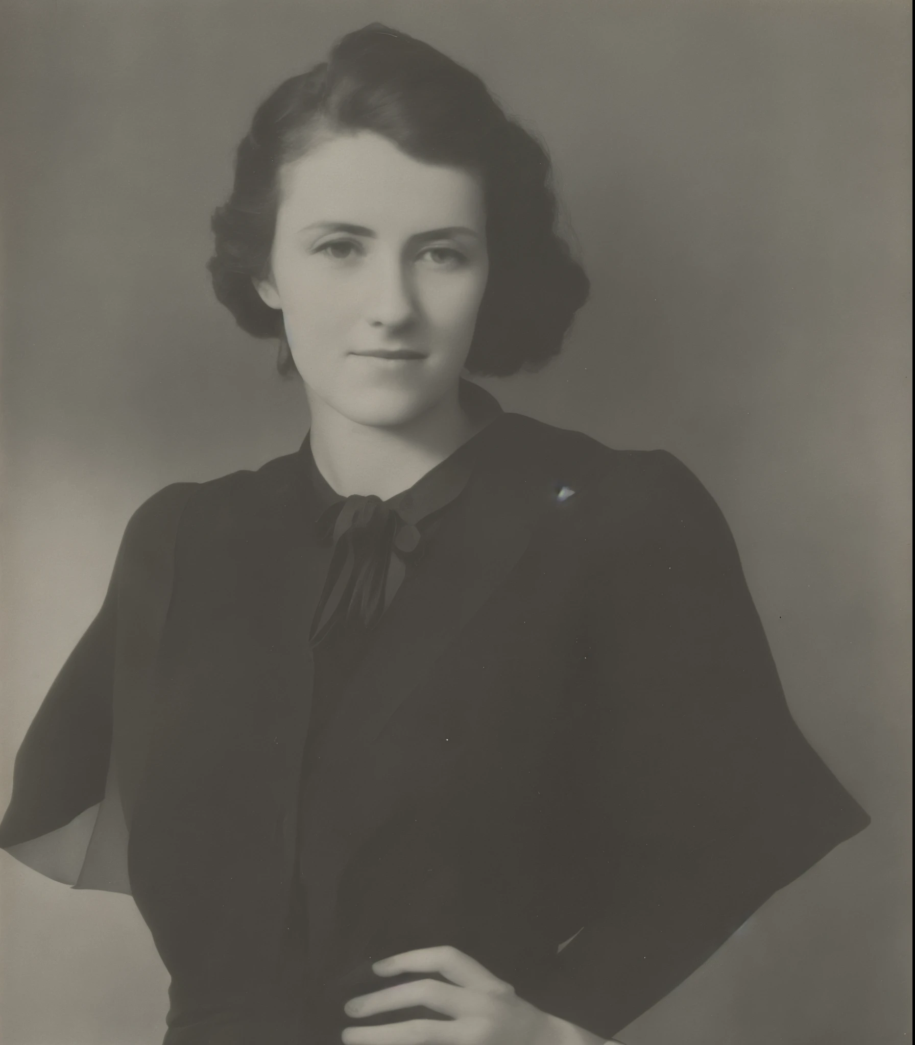 a black and white photo of a woman in a dress, in her early 20s, in her early 3 0, classic portrait, probably in her 30s, taken in the early 1930s, maria panfilova, by Carlo Carrà, inspired by Ada Gladys Killins, taken in the early 2020s