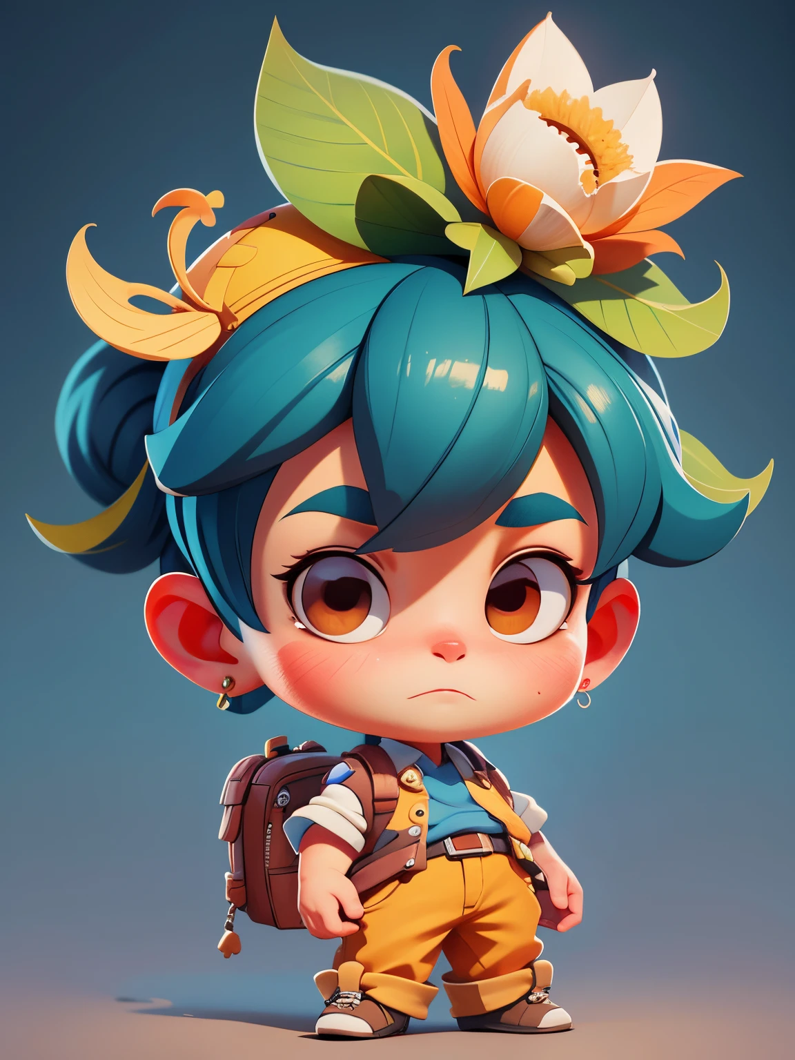 (Best quality at best,4K,8K,A high resolution,tmasterpiece:1.2),ultra - detailed,(actual,realisticlying,Photorealistic:1.37),3 Rendering,cute big breasts,younge boy,has cleavage,Aspiring portrait animation designer,Minitary,Cute 3d anime boy rendering,Cute and detailed digital art,Micro design intern boy,stylized 3d render,8K 3D rendered character art,lovely digital painting,Anime style 3D,Ultra-detailed rendering