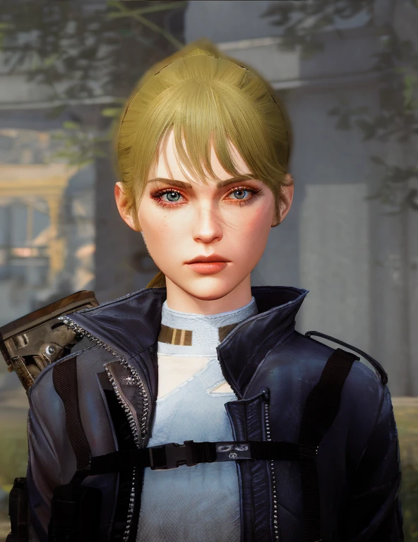 1girl,masterpiece, 8k,semi-realistic,4k,RTX,shaders,brilliant texture work, badass, blue eyes