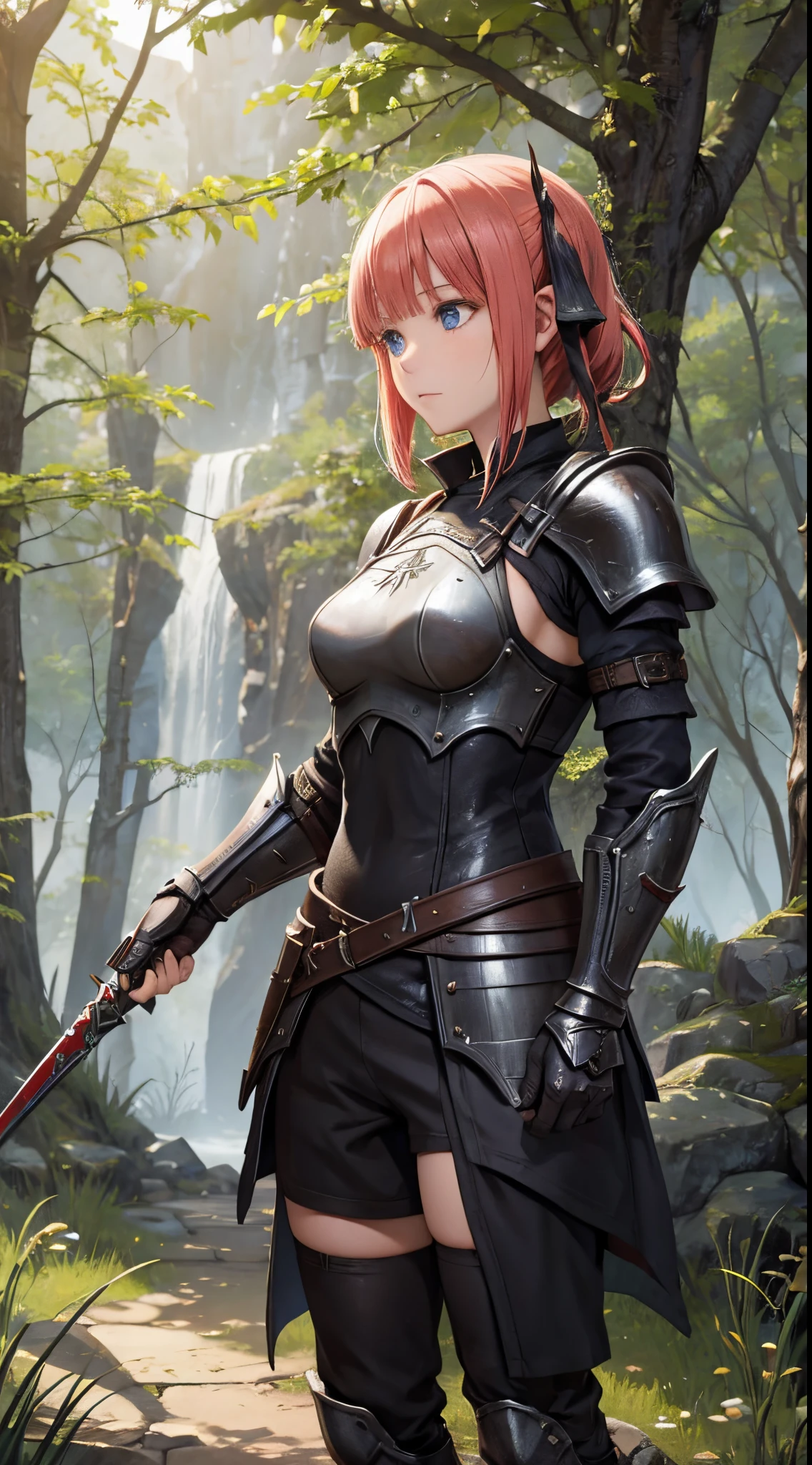 Nino Nakano,skyrim ebony armor,bosque