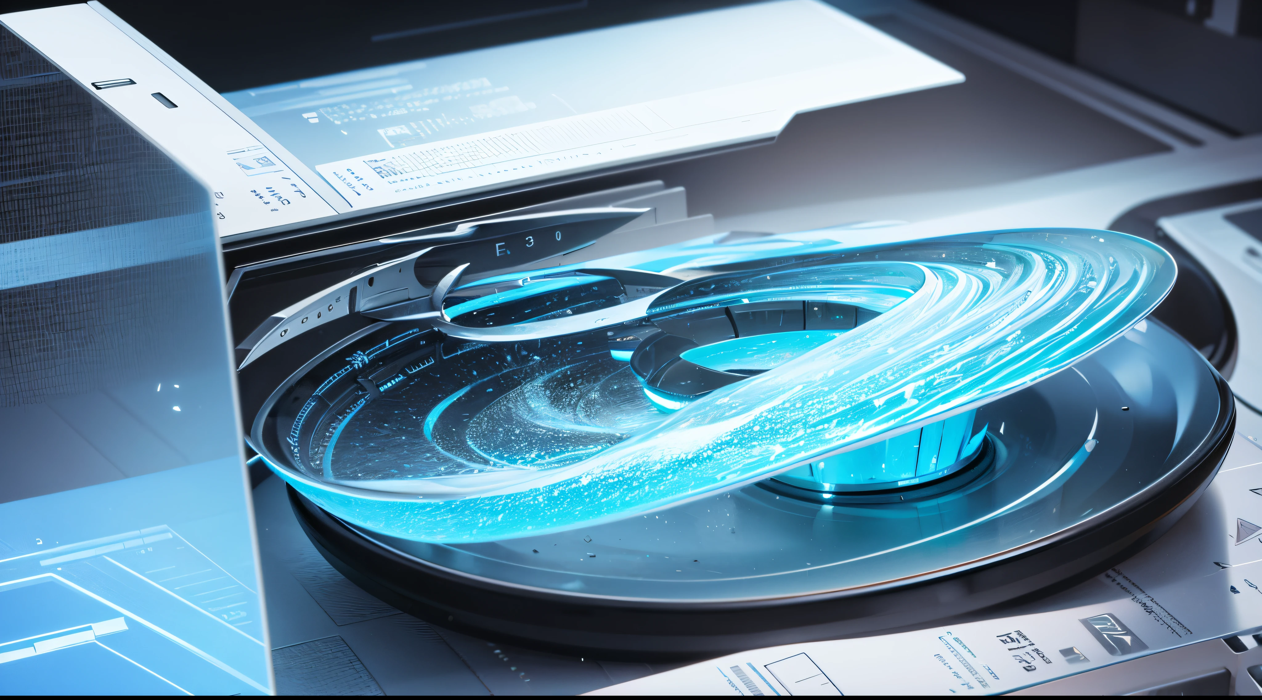 Engaging 3D visualization featuring stunning graphs、glinting
