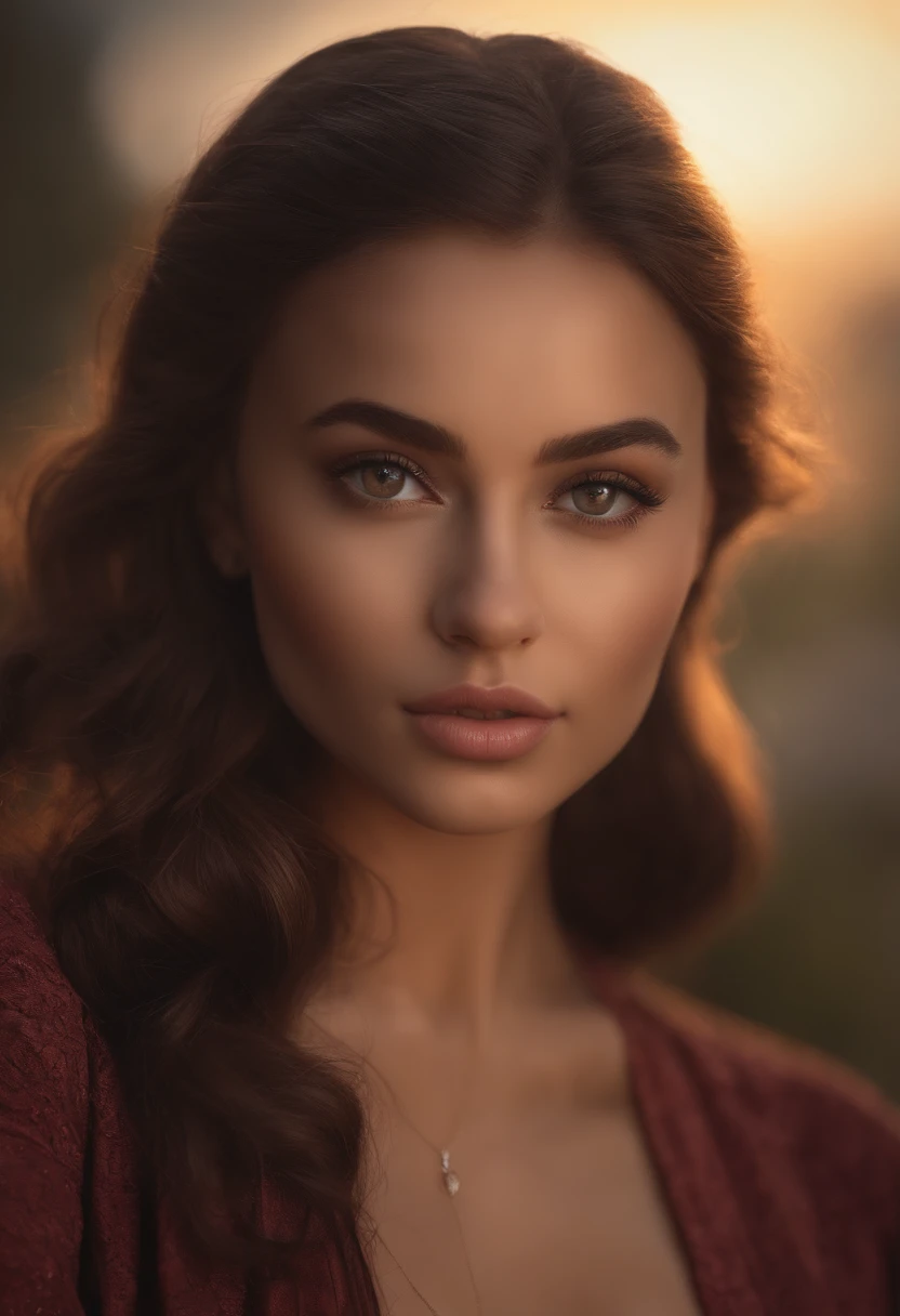 arafed woman fully , sexy girl with dark brown eyes, ultra realistic, meticulously detailed, portrait sophie mudd, brown hair and large eyes, selfie of a young woman, dubai eyes, violet myers, without makeup, natural makeup, looking directly at the camera, face with artgram, subtle makeup, close up, medium to large size bust, latin vibes