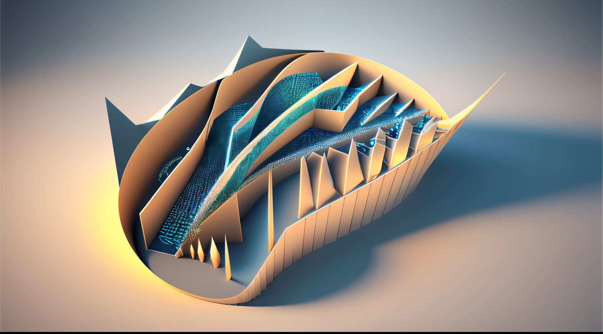 Engaging 3D visualization featuring stunning graphs、glinting