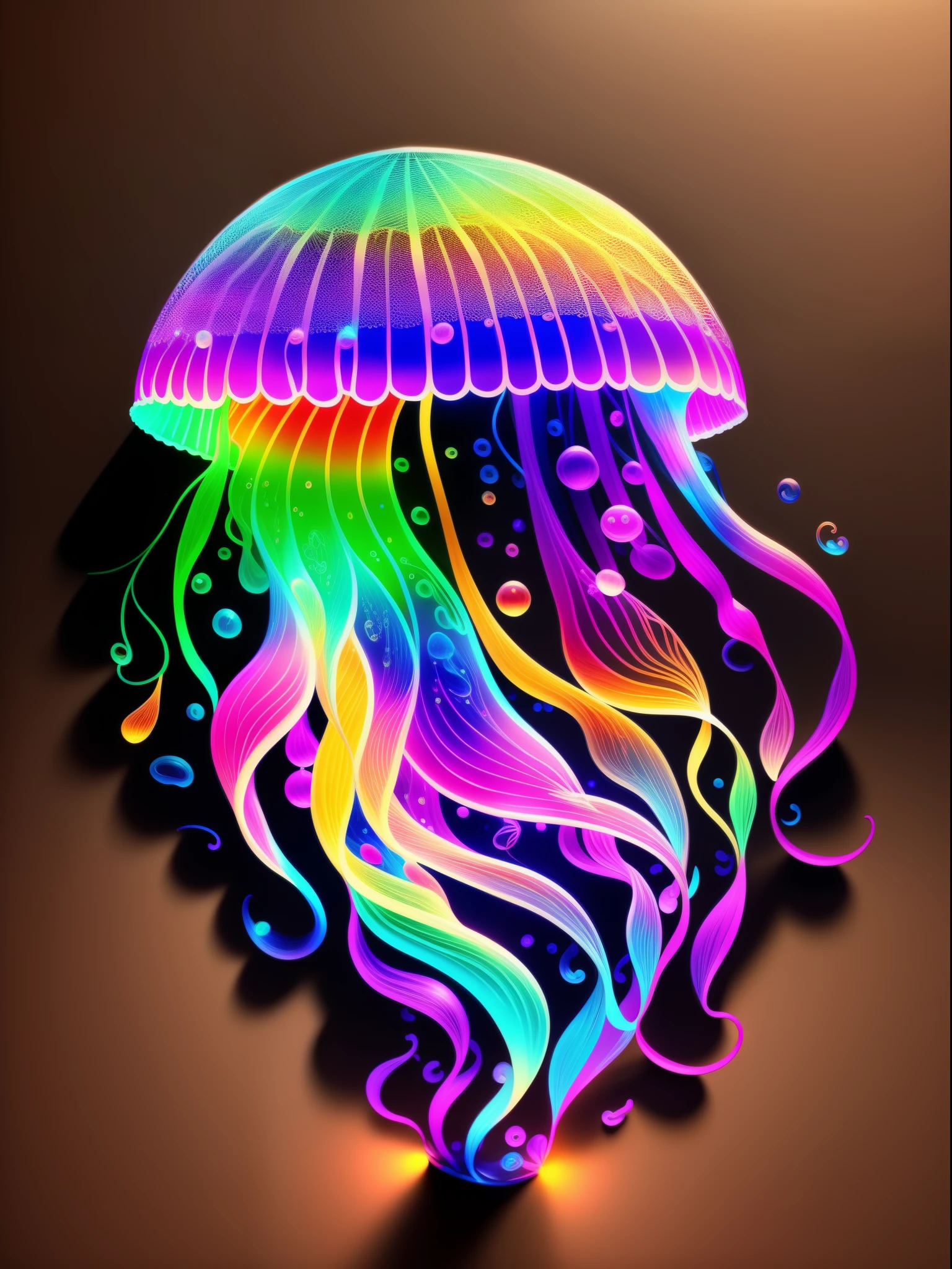 Colorful jellyfish drawing isolated on black background,, stunning render, In a spoke connection, Inspired by Kinuko Y. commerce,, Magical elements, , pleura, It's beautiful, Cast a colorful spell, Bright flash, glitters