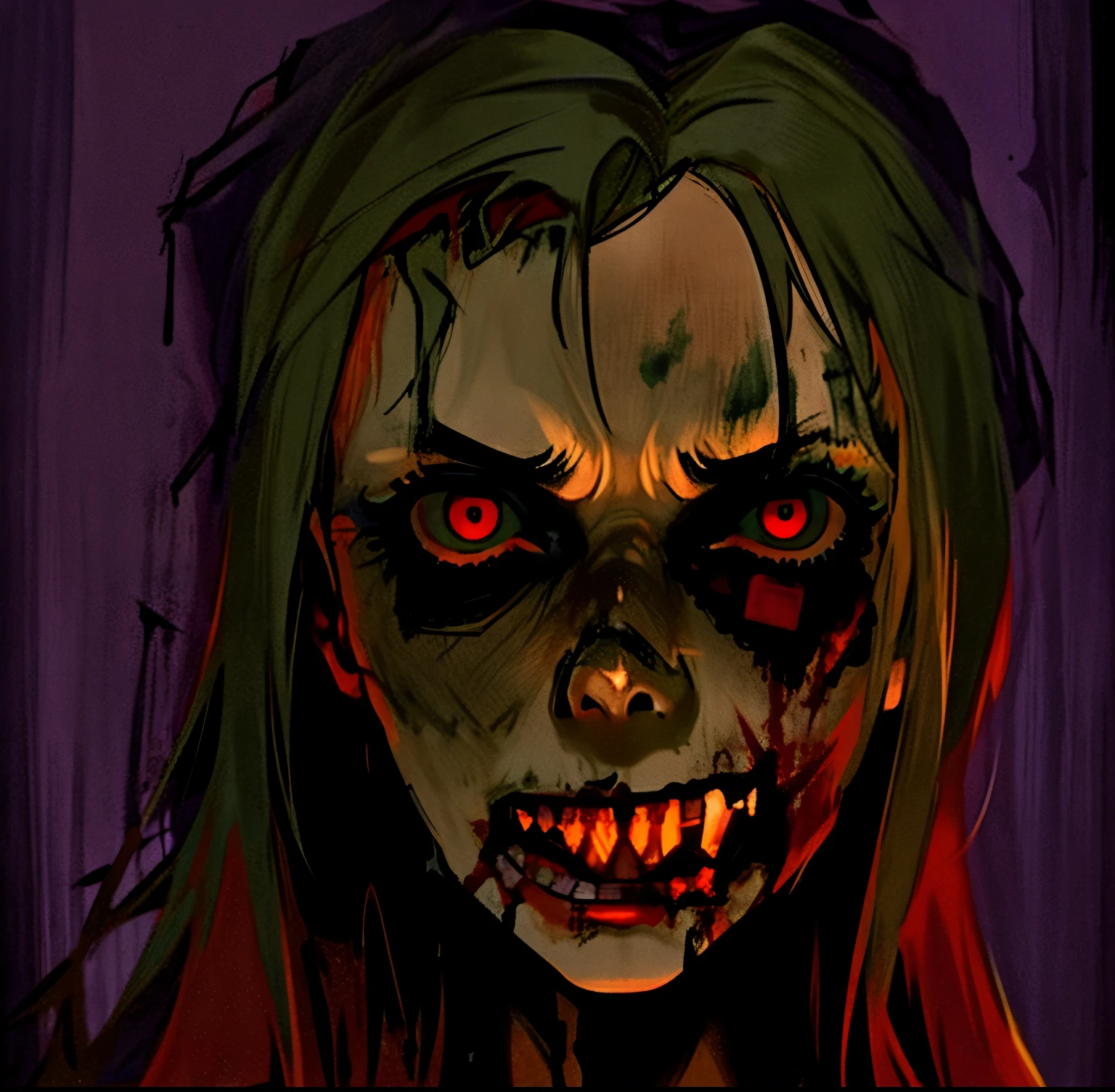 a close up of a person with a bloody face and long hair, hauntingly beautiful zombie, zombie with white eyes, beautiful zombie, zombie face, evil zombie, evil dead face, portrait of a zombie, scary look, undead facial features, zombie, zombie's, zombified, zombie in horror concept art, scary face, horrifying grin. horror a close up of a person with a bloody face and long hair, hauntingly beautiful zombie, zombie with white eyes, beautiful zombie, zombie face, evil zombie, evil dead face, portrait of a zombie, scary look, undead facial features, zombie, zombie's, zombified, zombie in horror concept art, scary face, horrifying grin. horror