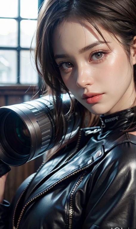 dressed, (photo realistic:1.4), (hyper realistic:1.4), (realistic:1.3), (smoother lighting:1.05), (increase cinematic lighting quality:0.9), 32K, 1girl,20yo girl, realistic lighting, backlighting, light on face, ray trace, (brightening light:1.2), (Increase quality:1.4), (best quality real texture skin:1.4), finely detailed eyes, finely detailed face, finely quality eyes, (tired and sleepy and satisfied:0.0), face closeup, t-shirts, (Increase body line mood:1.1), (Increase skin texture beauty:1.1)