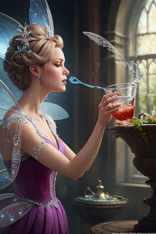 ' Photorealistic Images prompt
Subject: A Thirsty Fairy Godmother Creating