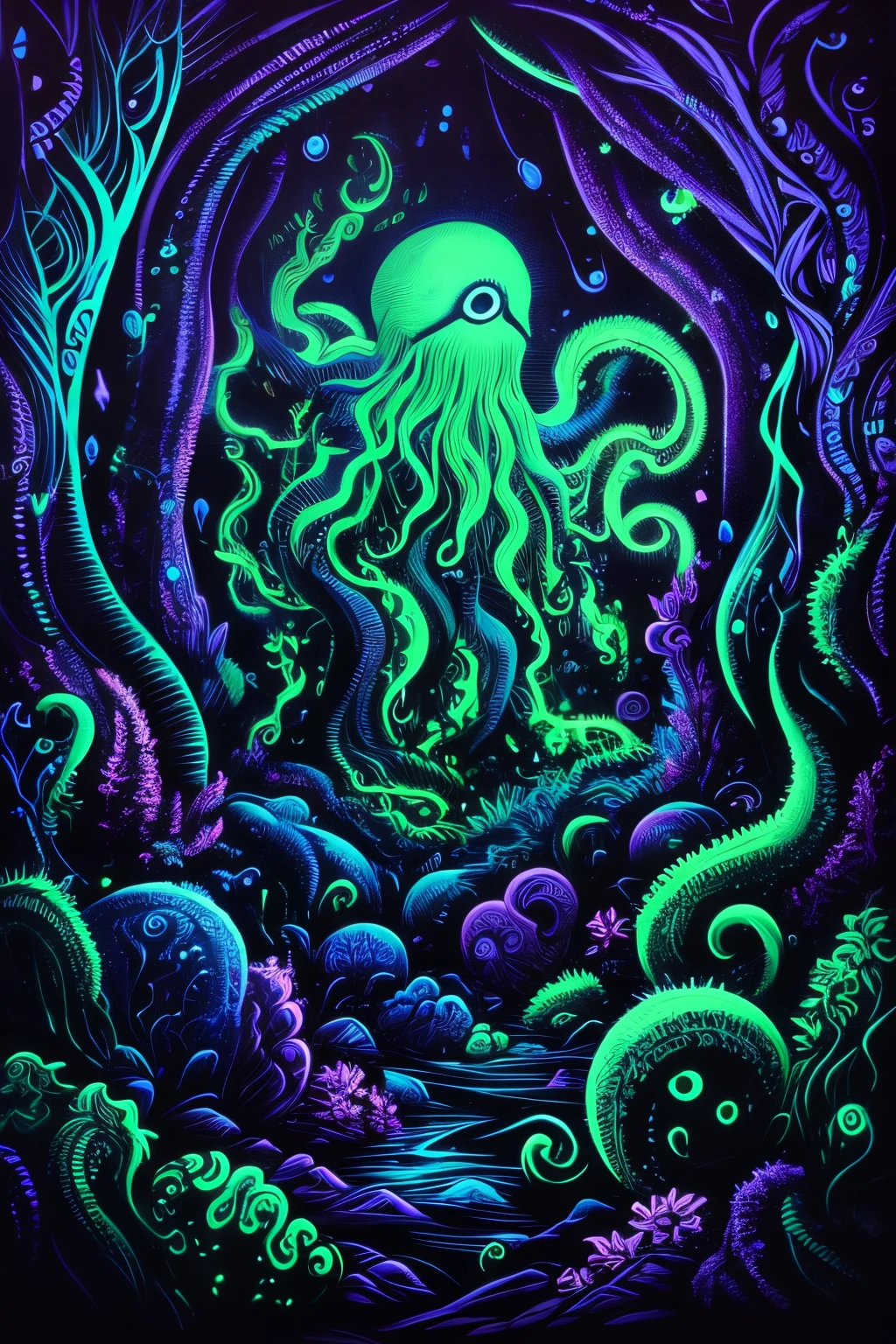 blacklight,Cthulhu,monster