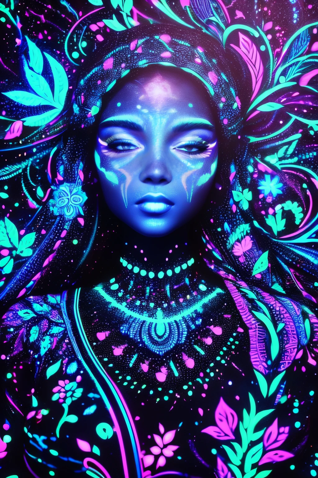 blacklight,1girl