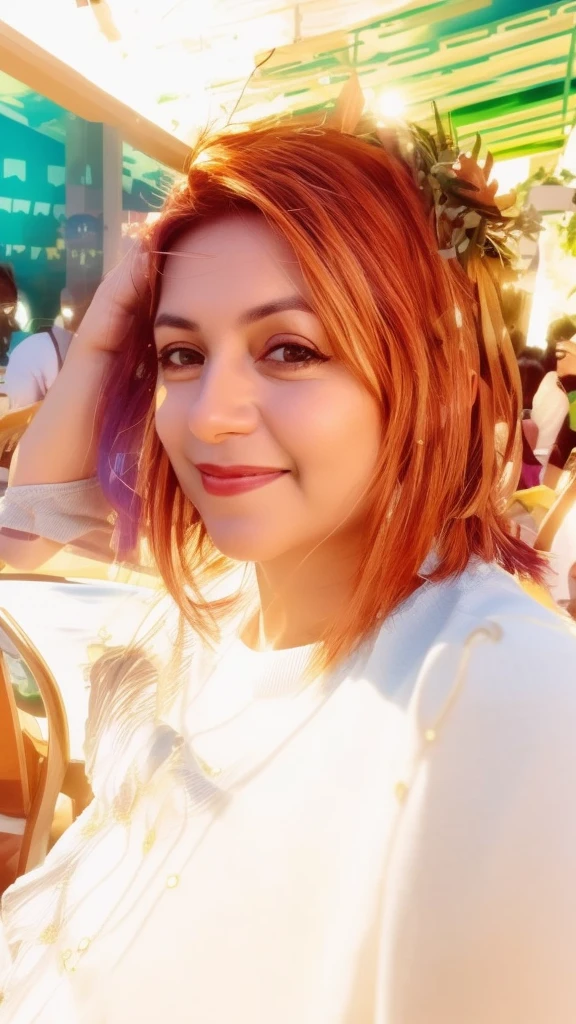 woman sitting at a table with a glass of wine in her hand, Directed by: Nandor Soldier, imagem de perfil, Foto realista, Magalie Villeneuve, taken in the early 2020s, Andou na escola chatzipanagiotou, Lorena Avarez, fernanda suarez, imagem de qualidade muito baixa