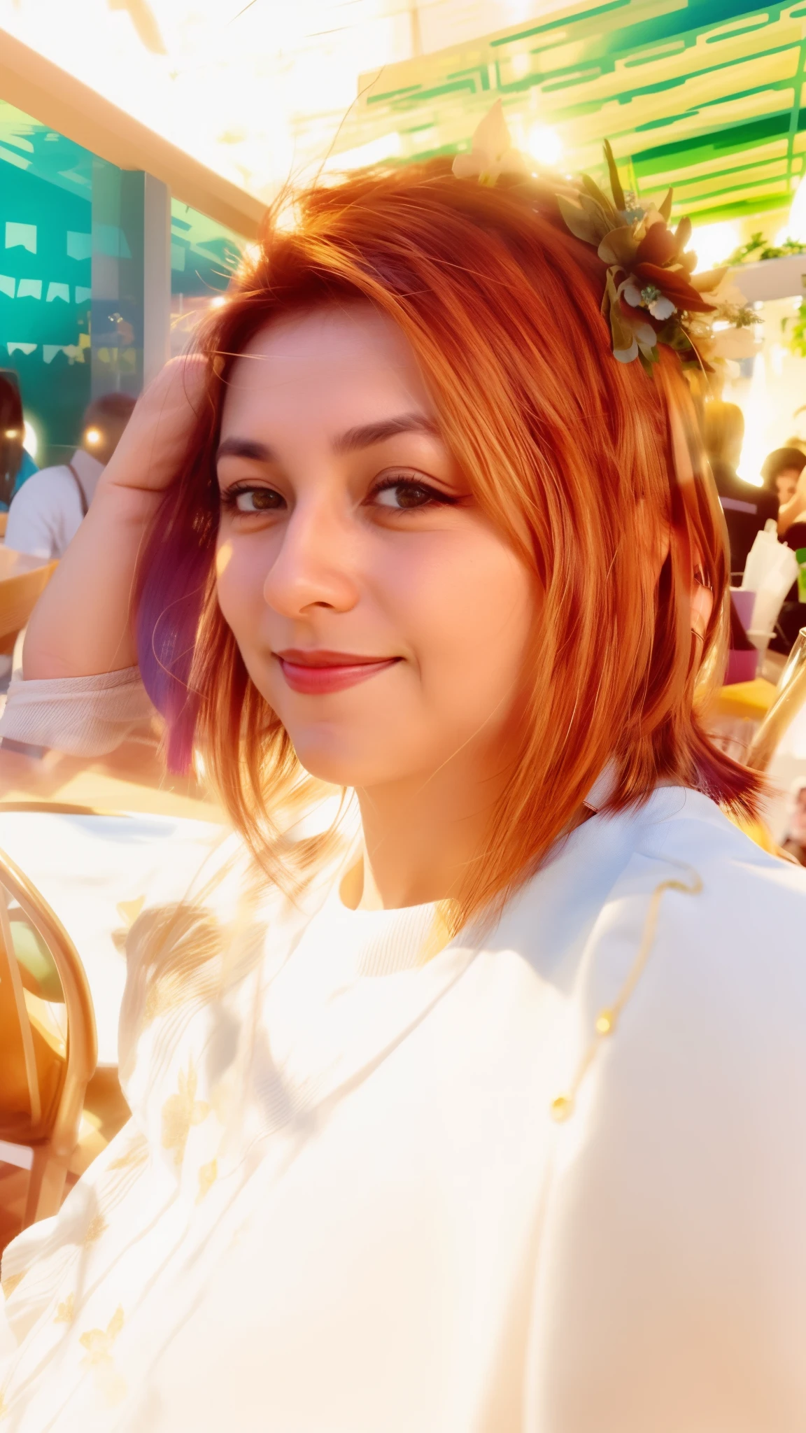 woman sitting at a table with a glass of wine in her hand, Directed by: Nandor Soldier, imagem de perfil, Foto realista, Magalie Villeneuve, taken in the early 2020s, Andou na escola chatzipanagiotou, Lorena Avarez, fernanda suarez, imagem de qualidade muito baixa