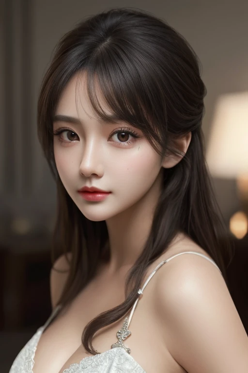 Very detailed eyes, very detailed face, very beautiful woman, best quality, super detailed (photorealistic), masterpiece, very large breasts,