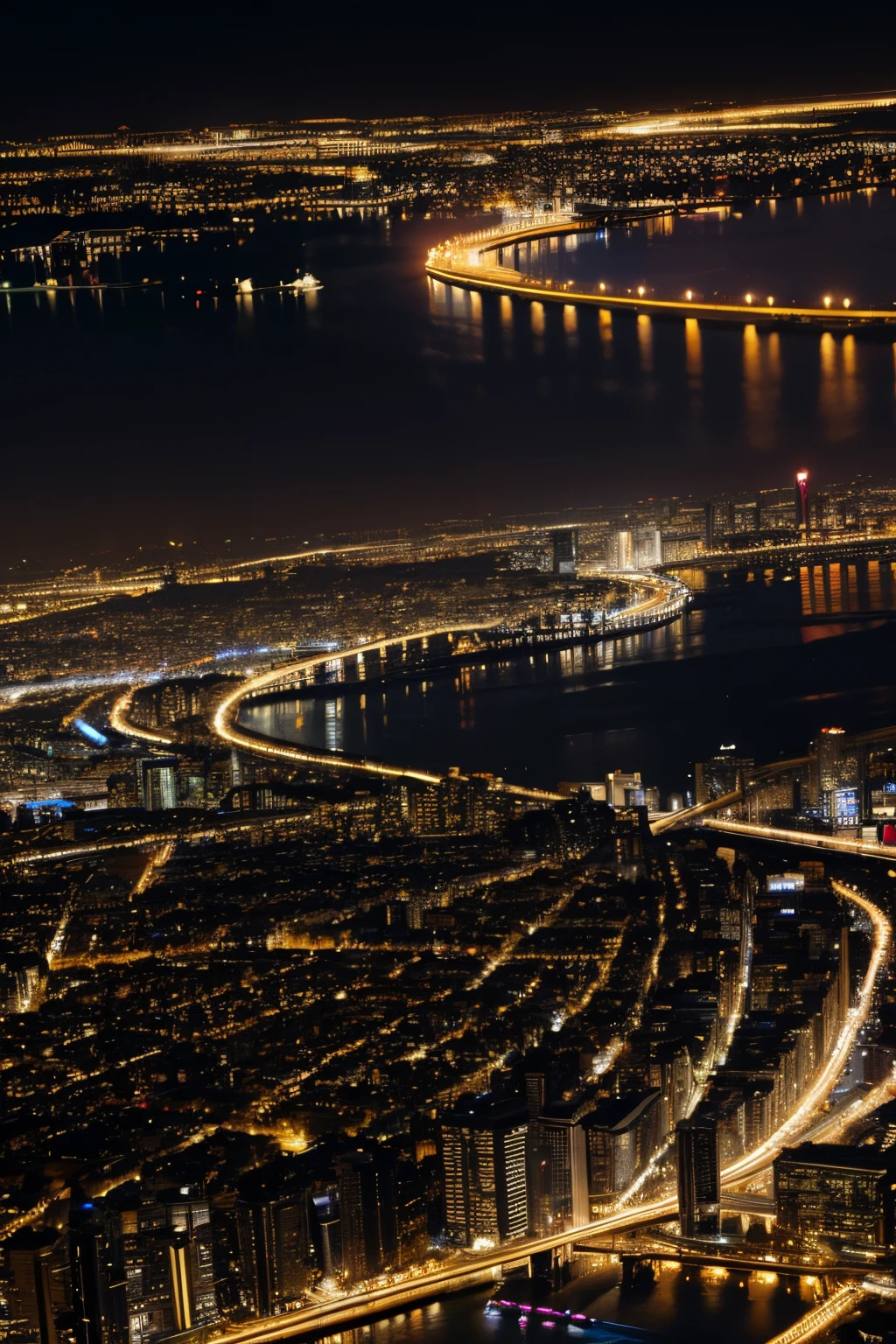 New Year's Day party:Over the city,full of lights