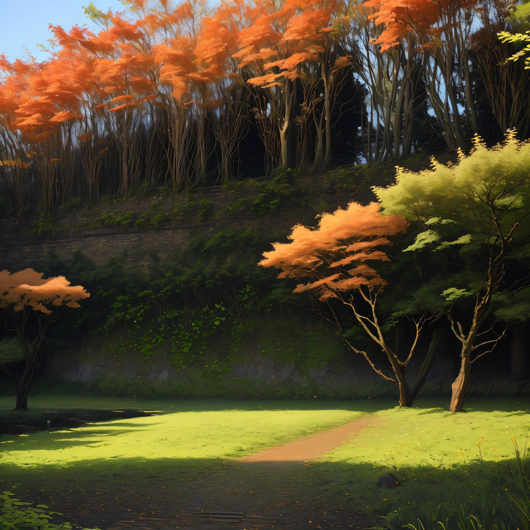 I fall in love with it、Healing scenery。It's lush and refreshing。