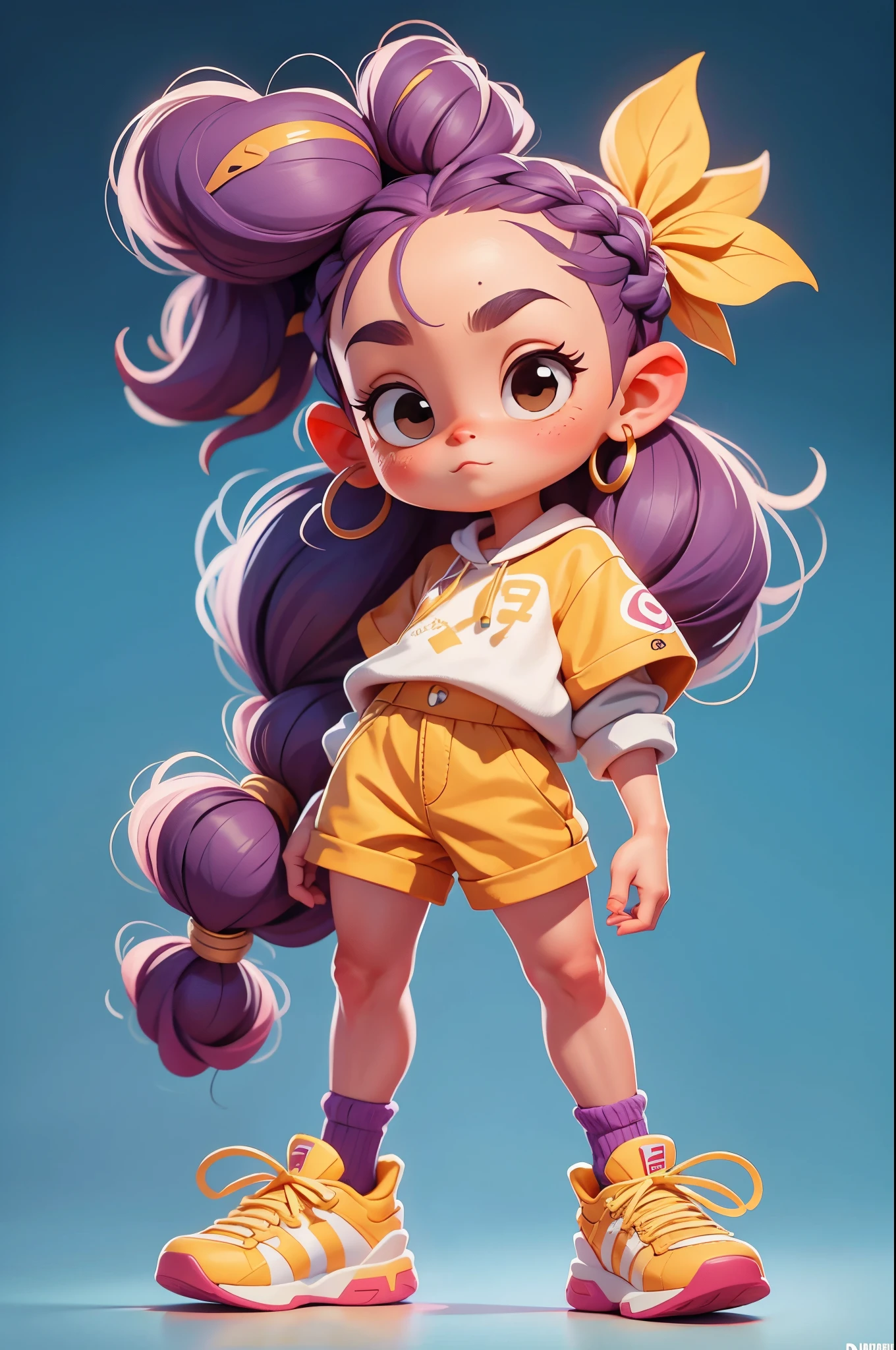 "Best quality at best,4K,8K,A high resolution,tmasterpiece:1.2,ultra - detailed,actual,realistically:1.37,HighDynamicRange,hyper HD,Studio lighting,Ultra-fine painting,Focus sharp,physically-based renderingt,Extremely detailed description,professional,vibrant with colors,sporty attire,cute female , Braided hair,Loose hair,modern accessories,詳細な目,Complicated details,a hologram,clean minimalist background."