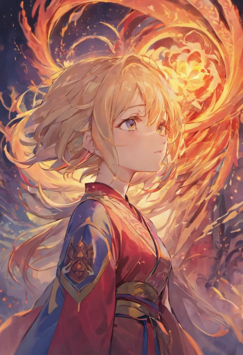 tmasterpiece, Best quality at best, 1girll, 独奏,Chinese dragon coiled,eye closeds,devout,halo in hand,radiance above head,black color hair,Coiled hair,Hairpins,head looking up,long eyelasher