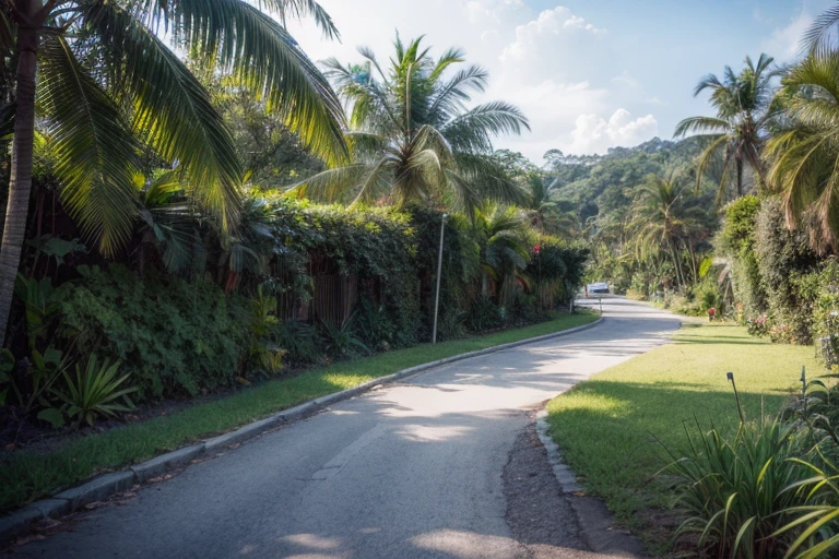 ((top-quality、in 8K、masterpiece:1.3、Raw photo))、Super high quality photos, Super luxury long limousine car in tropical jungle、No people in the picture、(Photorealistic: 1.4), (hyper realisitic: 1.4), (Realistic: 1.3), (Smooth lighting: 1.05), (Improved film illumination quality: 0. 9), 32K, (Quality Improvement: 1.4), (Realistic texture of the highest quality: 1.4), Cinematic lighting、Aerial views of the vast tropical jungle, No people in the picture、