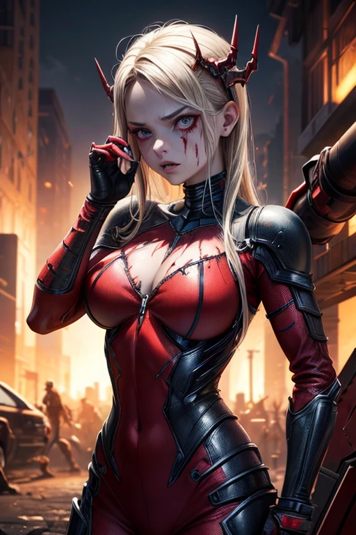 dead evil rotting zombie girl superhero Supergirl, combat stance, highly detailed, sexi, revealing, evil vilanious look, menacing, bloody, bloodthirsty, ripped clothes, torn apart costume,vibrant appearance, creative behavior, extremly detailed, imaginative, , spontaneous, highest quality, skin texture, intricate details, (cinematic lighting), RAW photo, 8k, masterpiece,best quality,ultra-detailed,very detailed illustrations,extremely detailed,intricate details,highres,super complex details,extremely detailed 8k cg wallpaper,