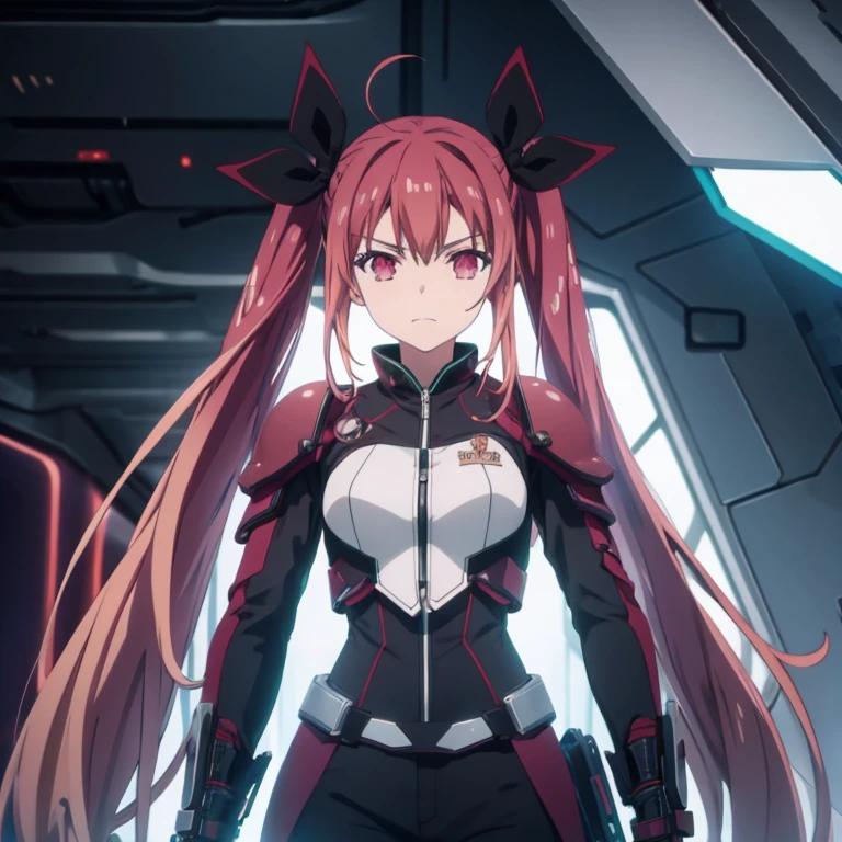 Kotori wearing future technology armor,cyberpunk anime，Futuristic，armor