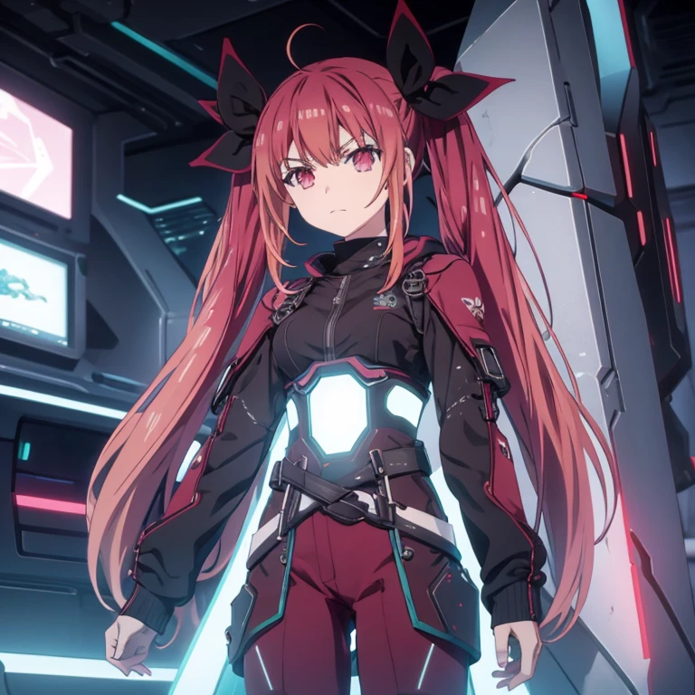 Kotori wearing future technology armor,cyberpunk anime，Futuristic，armor