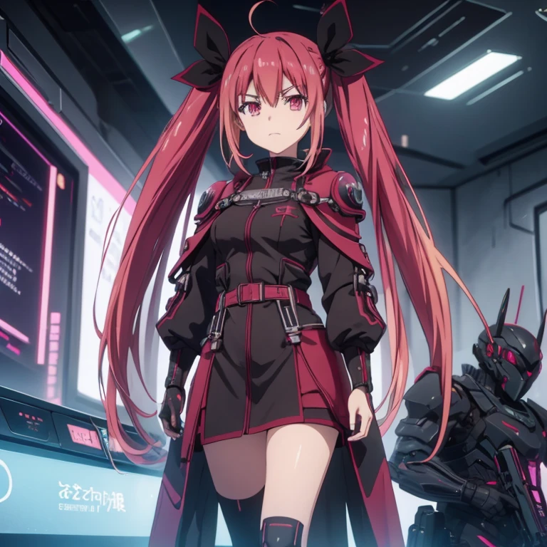 Kotori wearing future technology armor,cyberpunk anime，Futuristic，armor