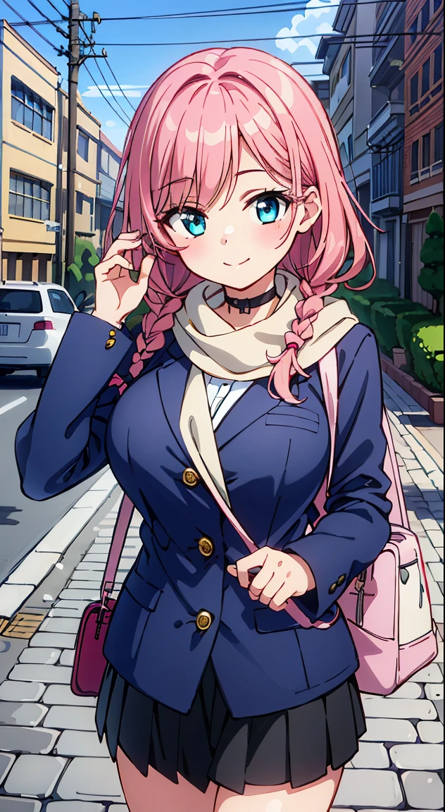 (Absurd realistic structure details),(High resolution complex and detailed text quality),(High-resolution microstructure、High Poly 3D Rendering Correction),Methods of geometry,Careful explanatory anatomy,
BREAK,
1 beautiful girl, (17 years old girl),Solo,(Cute:1.5),(Chibi:0.6),(kawaii:1.5),(Lori:0.5),BREAK,(17 years old girl), 1 beautiful girl,Very detailed,colourfull,highest details,Clear skin,Beautiful skin,Shy,Very detailed,colourfull,highest details,BREAK,Clear skin,Beautiful skin,Shy skin,BREAK,{Heterochromia,blue eyess,verd s eyes,PUPILS SPARKLING:1.5},star eye silhouette,BREAK,(Pink hair, Medium length:1.4),(Twin braids,A little curly hair,Princess Cut, crossed bangs:1.3),(Big breasts,Beautiful breasts,Large breasts:1.5),(long eyelashes, Double eyelids:1.2),Solo,gleaming skin, Clear skin, Beautiful skin,(best quality face),(Top quality glowing eyes), (The best smile,Doya face:1.45), BREAK (Pink Theme:1.4), (Vivid colors:1.3), ( Winter clothes,Long sleeves) (Skirt, Black skirt, Pleated skirt ), Miniskirt, ( coat ),School bag,Handbag,Shoulder bag,Effect of giving shine to hair, Soft smile, (Closed eyes:0.7), White coat,Looking at Viewer, Sparkle effect, random colored petals, Many petals, Fluttering petals, prismatic effects,
BREAK,(day), Standing,a closed mouth,(architecture, building, Choker, city, Cityscape, Outdoors, building, city,lamp post, Power lines, scarf, skyporn, Snow, Solo, utility pole, Winters:1.55), Waterfall,depth of fields,
BREAK,wakame,wakame,wakame,(Cowboy Shot:1.4),
BREAK,(Blurry background:1.3),(absurderes, hight resolution, Super Detail Art),cel shading,Clear Color, Lonely optical effect, Beautiful pictures, Bright glow, mystic atmosphere,(Close-up of girl:1.1), Mystical light particle effect,manga influence, clean line drawings,