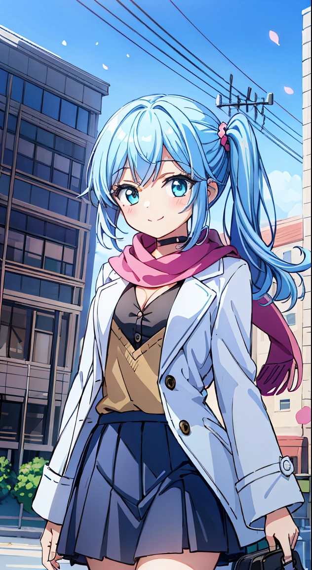 (Absurd realistic structure details),(High resolution complex and detailed text quality),(High-resolution microstructure,High Poly 3D Rendering Correction),Methods of geometry,Careful explanatory anatomy,
BREAK,
1 beautiful girl, 1 person,Solo,(Cute:1.5),(Chibi:0.6),(kawaii:1.5),(Lori:0.5),(17 years old girl),Very detailed,colourfull,highest details,Clear skin,Beautiful skin,Shy,Very detailed,colourfull,highest details,Clear skin,Beautiful skin,Shy skin,1 beautiful girl,{Heterochromia,blue eyess,verd s eyes:1.9},star eye silhouette, BREAK,(pale blue hair, Medium length:1.4),(Side Ponytail,A little curly hair,Single-sided twisted blade,Princess Cut:1.3),(cleavage of the breast,Large breasts,Beautiful , gleaming skin,Clear skin, Beautiful skin,(best quality face),(Top quality glowing eyes), (The best smile,Doya face:1.45), BREAK (Pink Theme:1.4), (Vivid colors:1.3), ( Winter clothes,Long sleeves) (Skirt, Black skirt, Pleated skirt ), Miniskirt, ( coat ),School bag,Handbag,Shoulder bag,Effect of giving shine to hair, Soft smile, (Closed eyes:0.7), White coat,Looking at Viewer, Sparkle effect, random colored petals, Many petals, Fluttering petals, prismatic effects,
BREAK,(day), Standing,a closed mouth,(architecture, building, Choker, city, Cityscape, Outdoors, building, city,lamp post, Power lines, scarf, skyporn, Snow, Solo, utility pole, Winters:1.55), Waterfall,depth of fields,
BREAK,wakame,wakame,wakame,(Cowboy Shot:1.4),
BREAK,(Blurry background:1.3),(absurderes, hight resolution, Super Detail Art),cel shading,Clear Color, Lonely optical effect, Beautiful pictures, Bright glow, mystic atmosphere,(Close-up of girl:1.1), Mystical light particle effect,manga influence, clean line drawings,