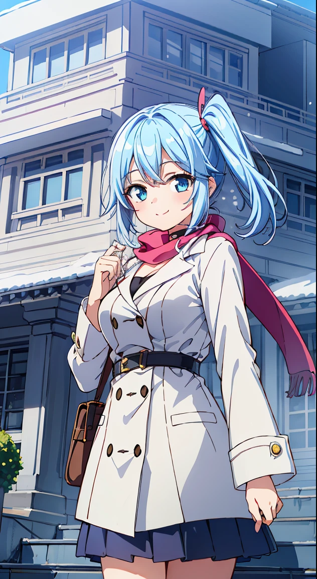 (Absurd realistic structure details),(High resolution complex and detailed text quality),(High-resolution microstructure,High Poly 3D Rendering Correction),Methods of geometry,Careful explanatory anatomy,
BREAK,
1 beautiful girl, 1 person,Solo,(Cute:1.5),(Chibi:0.6),(kawaii:1.5),(Lori:0.5),(17 years old girl),Very detailed,colourfull,highest details,Clear skin,Beautiful skin,Shy,Very detailed,colourfull,highest details,Clear skin,Beautiful skin,Shy skin,1 beautiful girl,{Heterochromia,blue eyess,verd s eyes:1.9},star eye silhouette, BREAK,(pale blue hair, Medium length:1.4),(Side Ponytail,A little curly hair,Single-sided twisted blade,Princess Cut:1.3),(cleavage of the breast,Large breasts,Beautiful , gleaming skin,Clear skin, Beautiful skin,(best quality face),(Top quality glowing eyes), (The best smile,Doya face:1.45), BREAK (Pink Theme:1.4), (Vivid colors:1.3), ( Winter clothes,Long sleeves) (Skirt, Black skirt, Pleated skirt ), Miniskirt, ( coat ),School bag,Handbag,Shoulder bag,Effect of giving shine to hair, Soft smile, (Closed eyes:0.7), White coat,Looking at Viewer, Sparkle effect, random colored petals, Many petals, Fluttering petals, prismatic effects,
BREAK,(day), Standing,a closed mouth,(architecture, building, Choker, city, Cityscape, Outdoors, building, city,lamp post, Power lines, scarf, skyporn, Snow, Solo, utility pole, Winters:1.55), Waterfall,depth of fields,
BREAK,wakame,wakame,wakame,(Cowboy Shot:1.4),
BREAK,(Blurry background:1.3),(absurderes, hight resolution, Super Detail Art),cel shading,Clear Color, Lonely optical effect, Beautiful pictures, Bright glow, mystic atmosphere,(Close-up of girl:1.1), Mystical light particle effect,manga influence, clean line drawings,