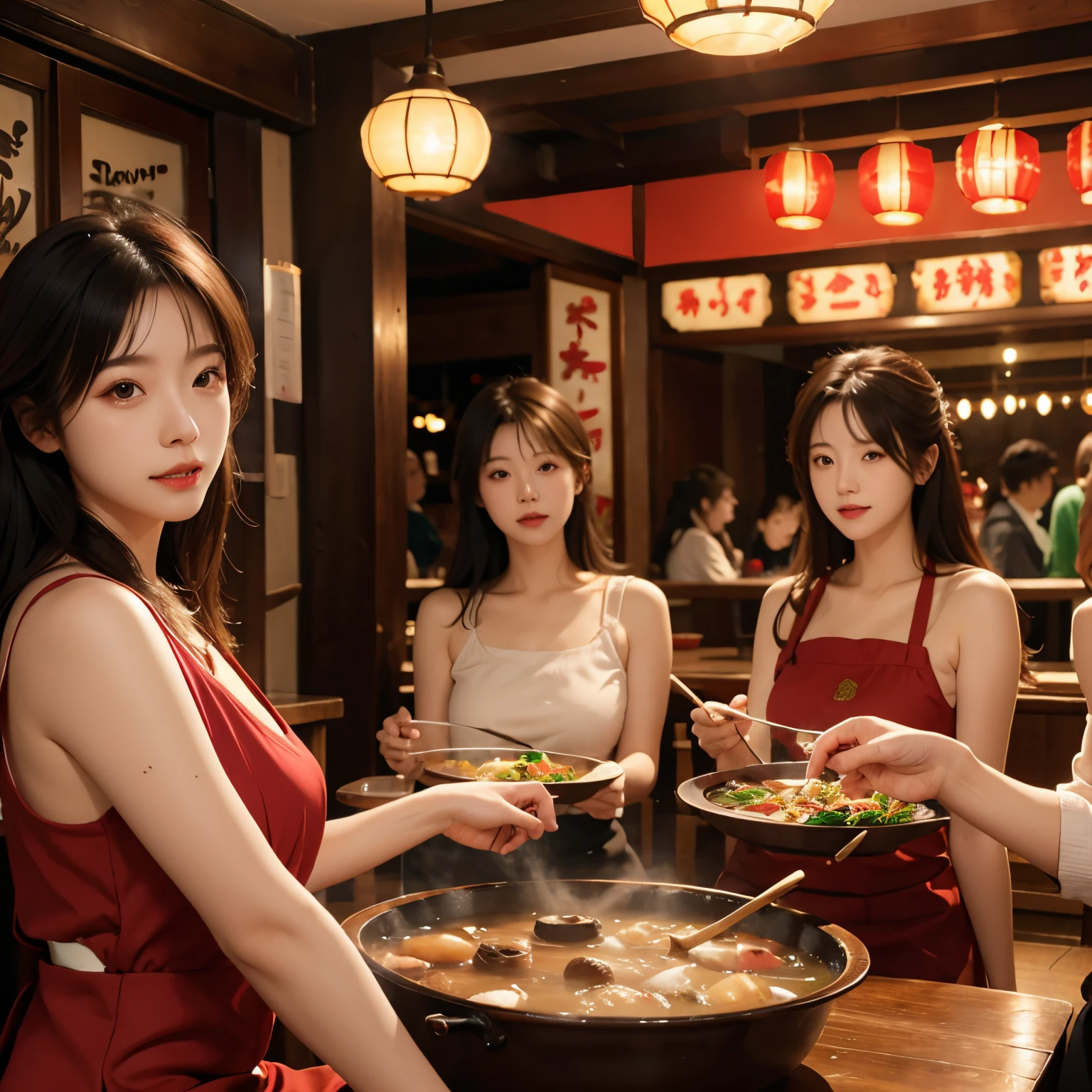 On a super-large cruise ship,Five delicate cute little girls with upturned asses,junior school student,Cooking in the yacht