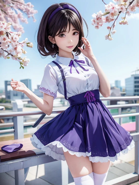 Araf girl wearing purple and white dress and white socks, Anime girl role play, Japan schoolgirl school uniform, Cute anime waifu wearing beautiful clothes, anime girl in real life, sakimicchan, Beautiful anime high school girl, attractive anime girls, magic school student uniform, Japan School Uniforms, Ren Iwakura, Wear Japanese school uniforms, Beautiful anime girls