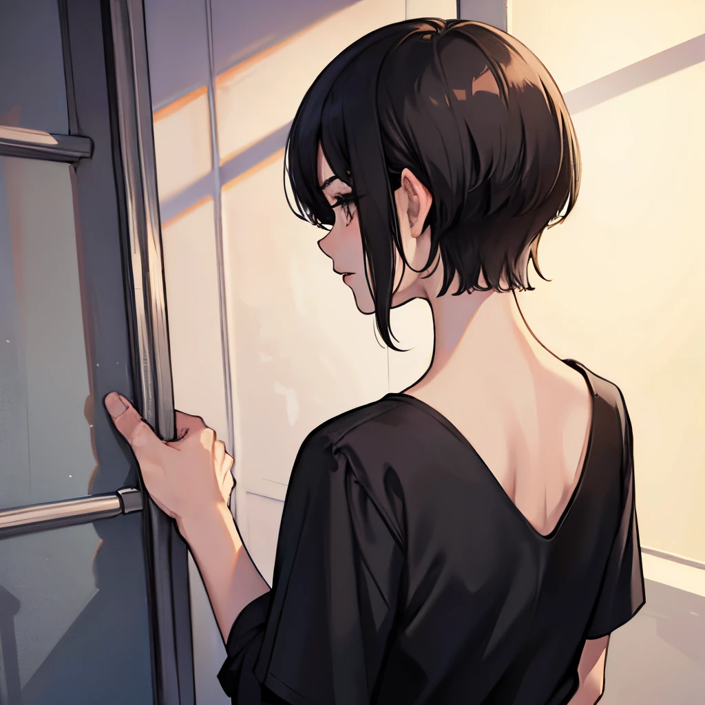 how short hair looks from behind