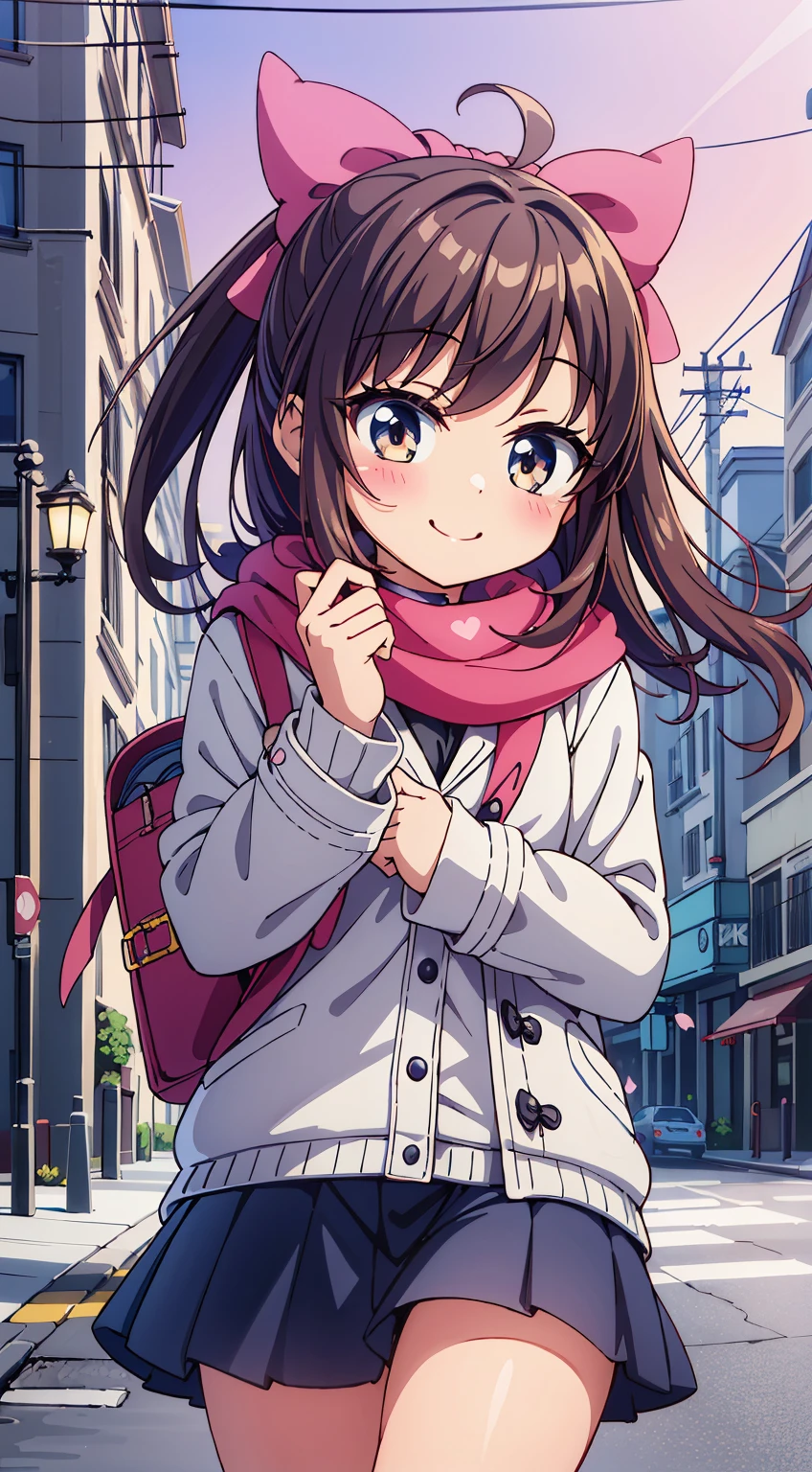 (Absurd realistic structure details),(High resolution complex and detailed text quality),(High-resolution microstructure、High Poly 3D Rendering Correction),Methods of geometry,Careful explanatory anatomy,
BREAK,
1girl in, (Cute:1.5),(Chibi:0.5),(kawaii:2.0),(Lori:2.0),(7 year old girl),(Solo:1.65),BREAK, (flat chest:1.2,), Clear skin, Beautiful skin, Shy, One Beautiful Girl,(Hair Bow, reddish brown hair, Twin-tailed:1.2), (Brown eyes, long eyelashes, Double eyelids: 1.2), Shiny skin, gleaming skin,Clear skin, Beautiful skin,( A smile:1.5), Solo,gleaming skin, Clear skin, Beautiful skin(best quality face),(Top quality glowing eyes), BREAK (Pink Theme:1.4), (Vivid colors:1.3), ( Winter clothes,Long sleeves) (Skirt, Black skirt, Pleated skirt ), Miniskirt, ( coat ),School bag,Handbag,Shoulder bag,Effect of giving shine to hair, Soft smile, (Closed eyes:0.7), White coat,Looking at Viewer, Sparkle effect, random colored petals, Many petals, Fluttering petals, prismatic effects,
BREAK,(day), Standing,a closed mouth,(architecture, building, Choker, city, Cityscape, Outdoors, building, city,lamp post, Power lines, scarf, skyporn, Snow, Solo, utility pole, Winters:1.55), Waterfall,depth of fields,
BREAK,wakame,wakame,wakame,(Cowboy Shot:1.4),
BREAK,(Blurry background:1.3),(absurderes, hight resolution, Super Detail Art),cel shading,Clear Color, Lonely optical effect, Beautiful pictures, Bright glow, mystic atmosphere,(Close-up of girl:1.1), Mystical light particle effect,manga influence, clean line drawings,