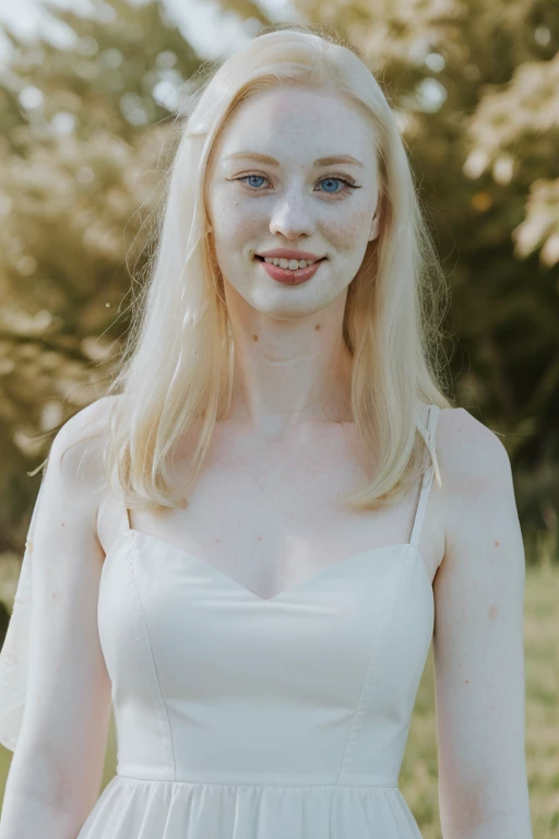 ((( dbwl woman with )))  [many huge beauty marks on her] (((pale white skin)) ) 
,  
 (( (  (full body portrait))  ) )  ,   natural (  (pale light blonde eyelashes) ),  wearing a dress, blue eyes, SFW,  sexy, beauty,
((( pale white skin  ))) with many huge round beauty marks , (light pale blonde eyebrows), natural light blonde,  ((((closed mouth)))), detailed (pale white skin),
 in frame,  happy,
detailed, smile, outdoors, sunny, high resolution, photograph, RAW photo,