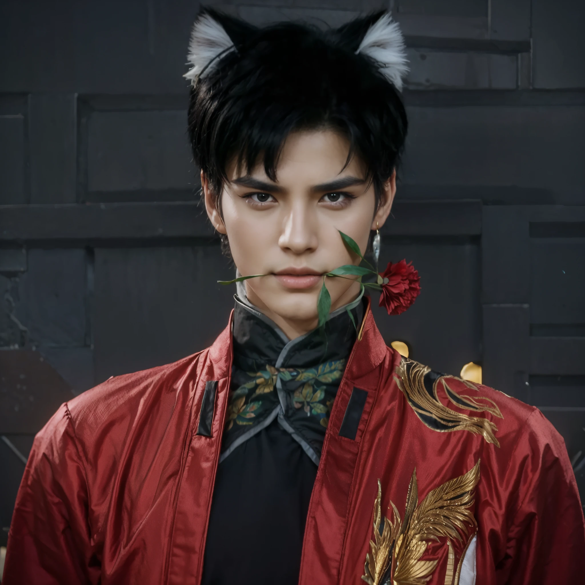 8k, hansome asia, realistic, black hair, pretty asia, good looking