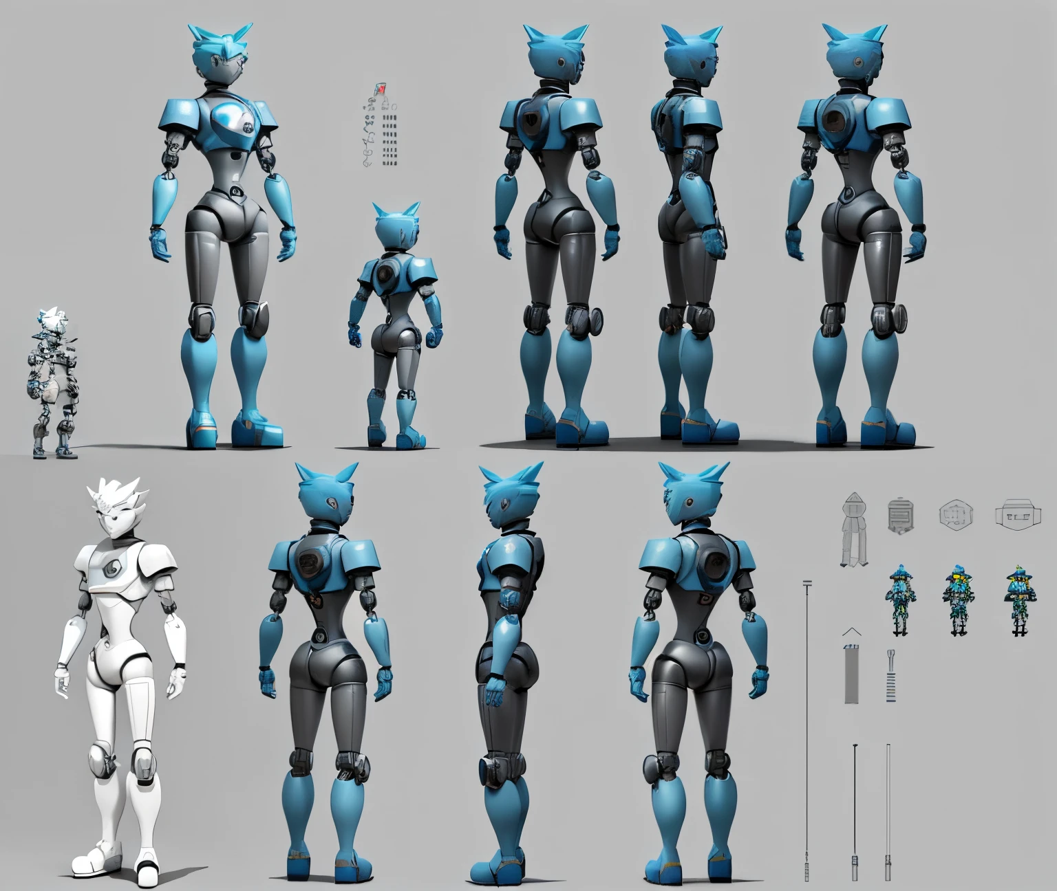 a close up of a cartoon robot boy with different poses, humanoid character, stylized character, 3 d render stylized, animation character, stylized 3 d, 3 d character concept, 3 d character, 3d character, 3d kid robot, 3d modeling concept sheet, stylized character design, 3d model rigged, 3 d character reference sheet