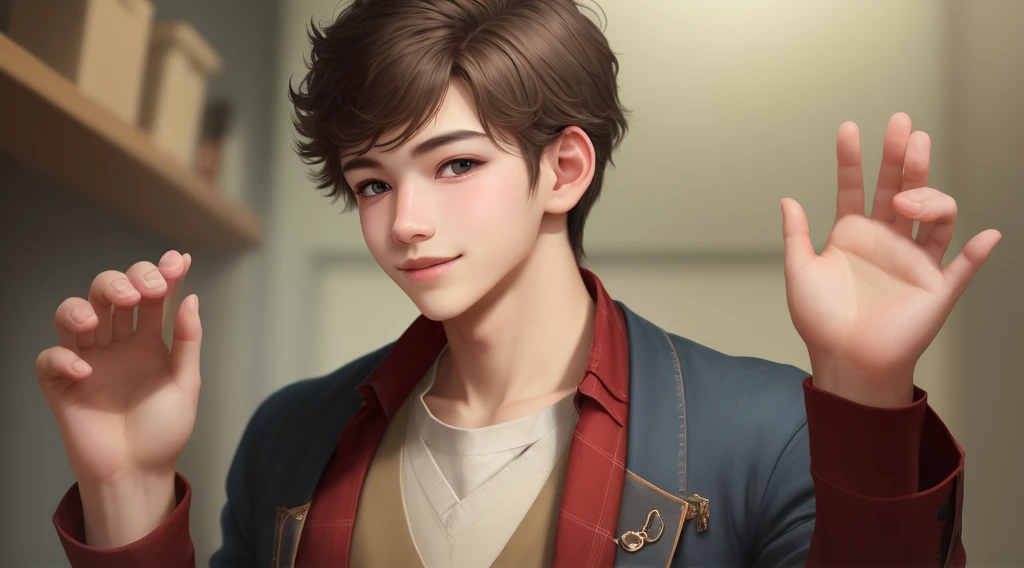 Hand some charming boy ,