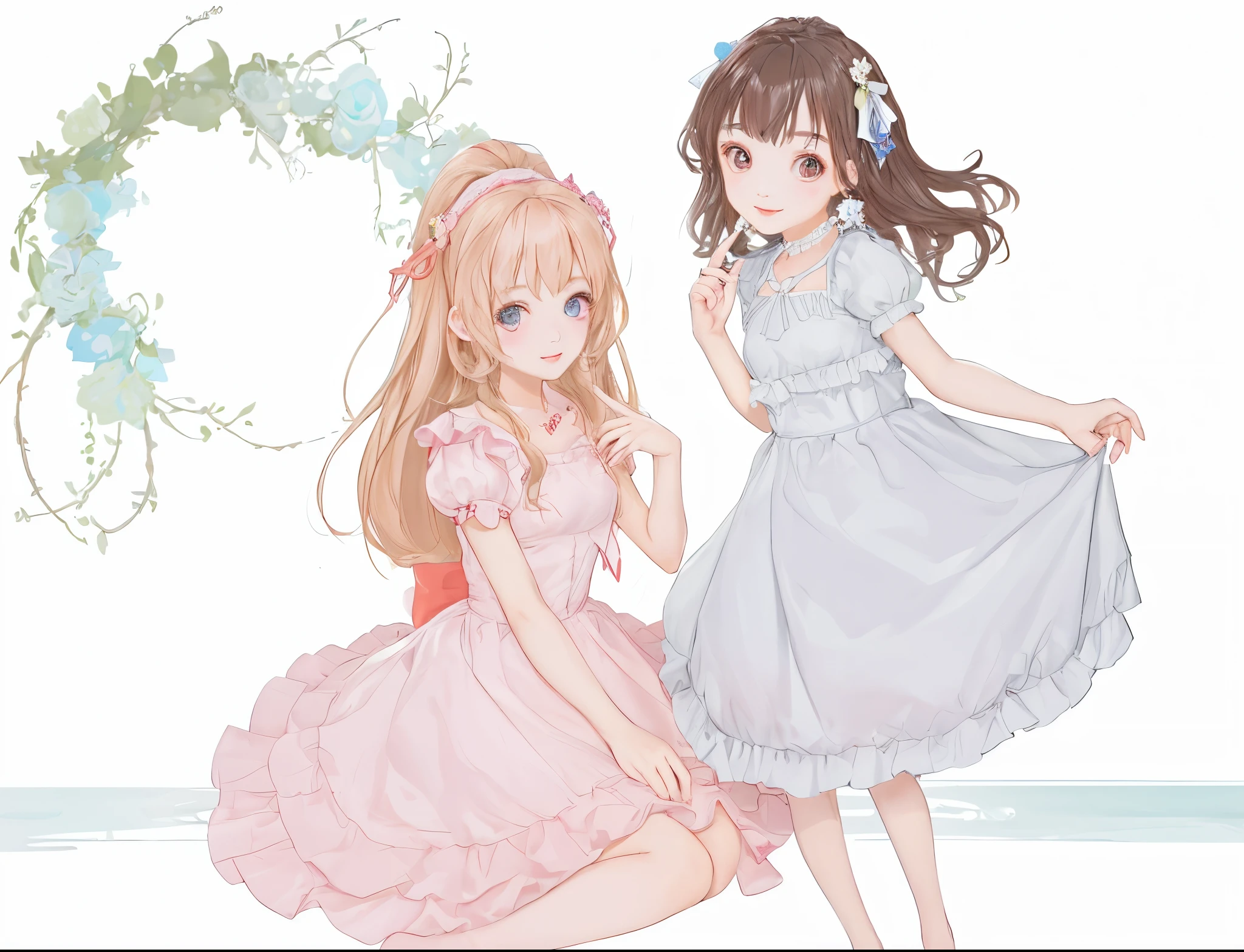 Two pretty girls、