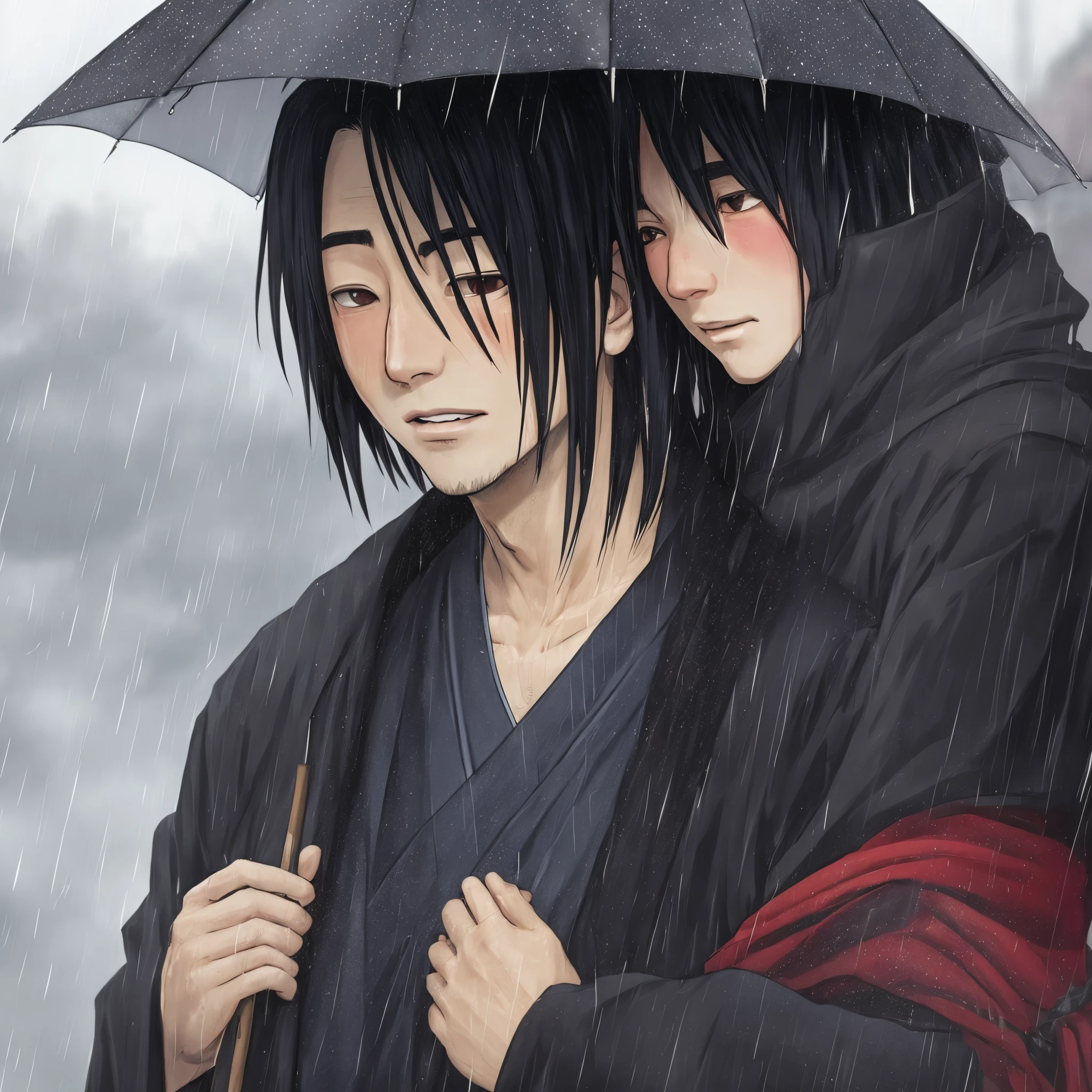 Itachi na chuva chorando