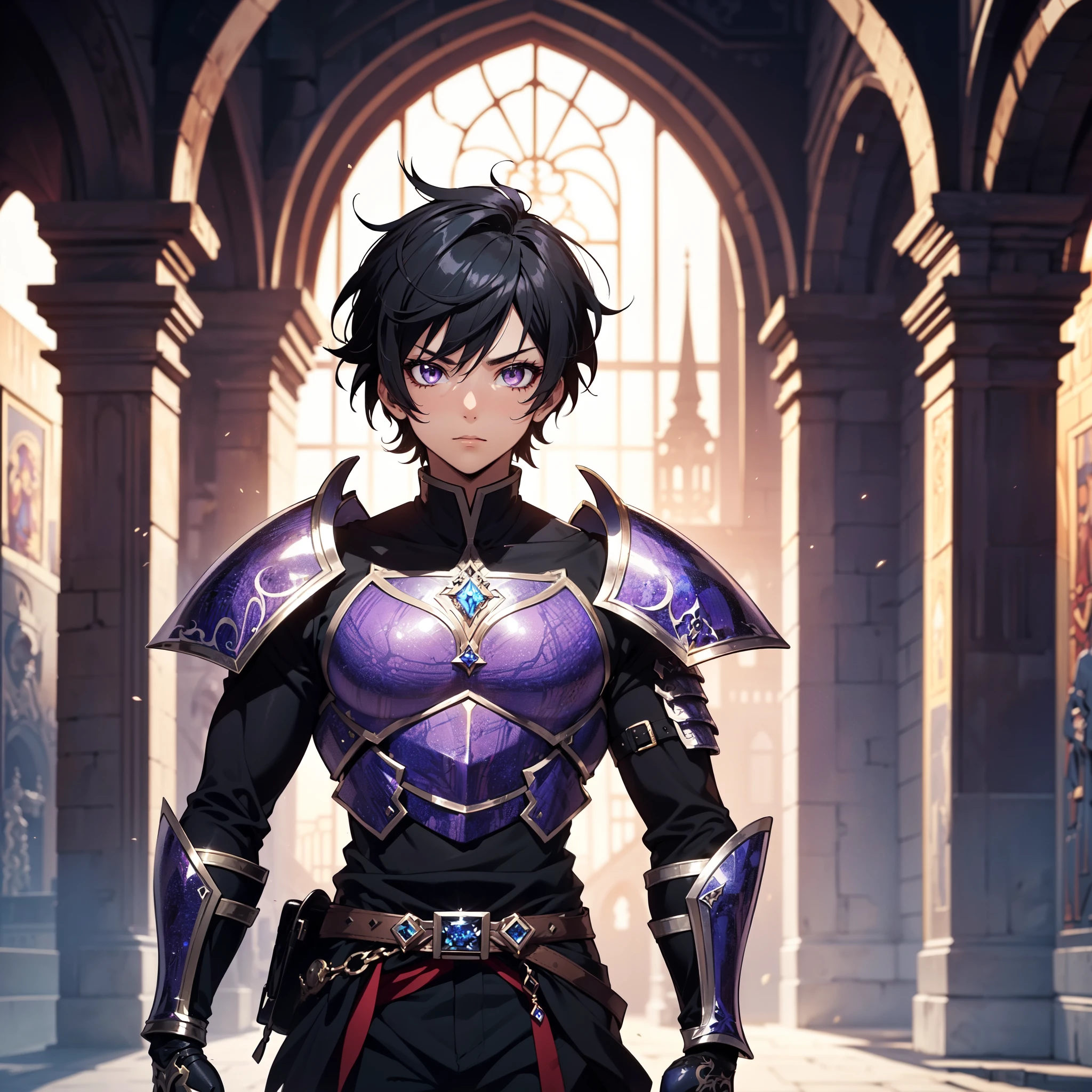 128K Ultra High Definition,
128K Ultra High Quality,
128K Ultra High Resolution,
Best Definition,
Best Quality,
Best Resolution,
Perfectly Detailed,
Perfectly Designed,
Extremely Detailed,
Extremely Designed,
Hyper Detailed,
Hyper Definition,
Hyper Quality,
Hyper Resolution,
Masterpiece,
(((Anime))),
Body Shot,
(((Boy))),
Handsome,
Muscular Body,
(((Black Short Hair))),
(((Purple Eyes))),
(((Hyper Detailed & Perfectly Designed With Ultra High Quality Blue Sapphire Warlord Armor))),
(((Inside Of Medieval Royal Palace Background Scenery))),
