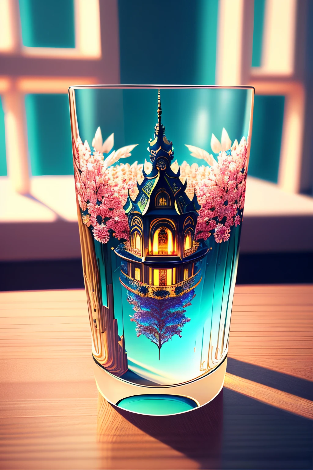 (8K、masterpiece、hight resolution、very intricate)、utopia in a glass、