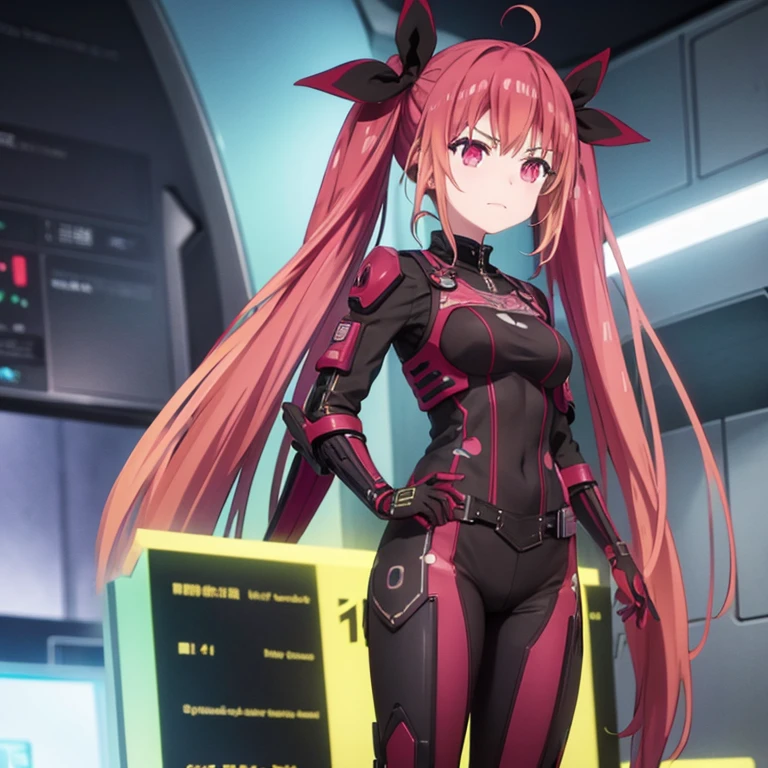 Kotori wearing future technology armor,cyberpunk anime，Futuristic，armor