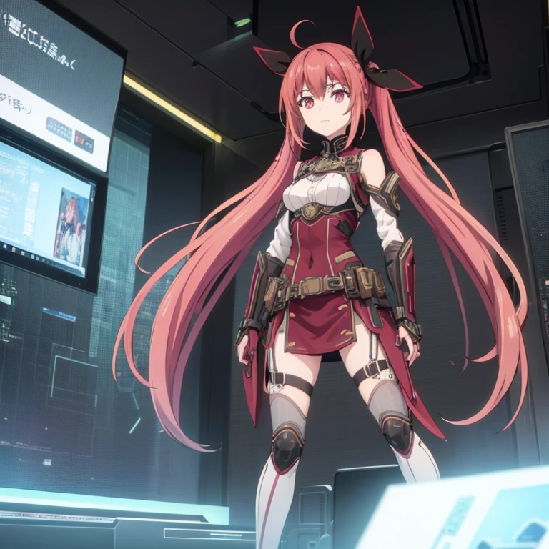 Kotori wearing future technology armor,cyberpunk anime，Futuristic，armor