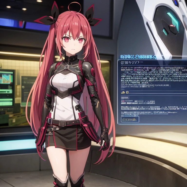 Kotori wearing future technology armor,cyberpunk anime，Futuristic，armor