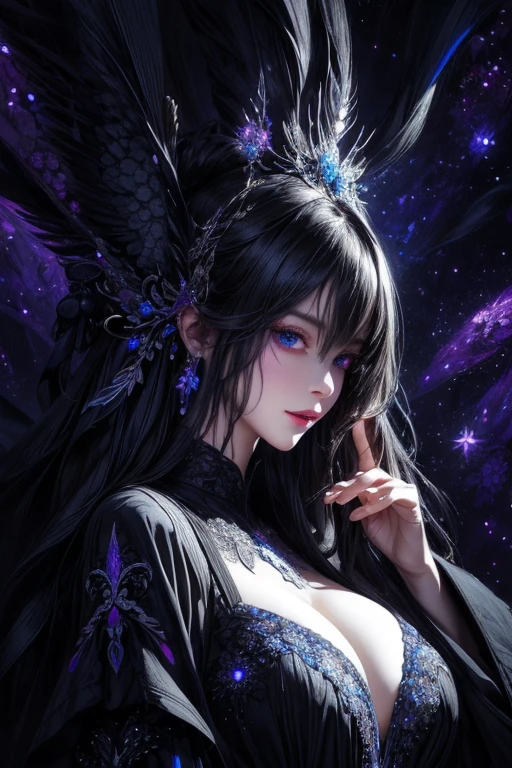 tmasterpiece,top Quority,best qualtiy,offcial art,Beautiful and aesthetic:1.2),(1girl),Extremely detailed,Colorful,highestdetailed,offcial art,统一 8k 壁纸,ultra - detailed,Beautiful and aesthetic,big breasts beautiful,tmasterpiece,best qualtiy,Black light art,dark art glitter illustration,PerfectNwsjMajic