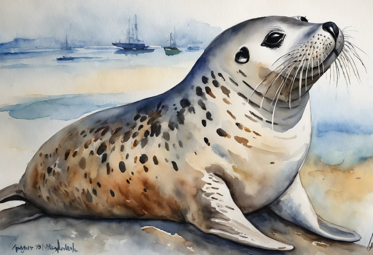 Dalian harbor seal