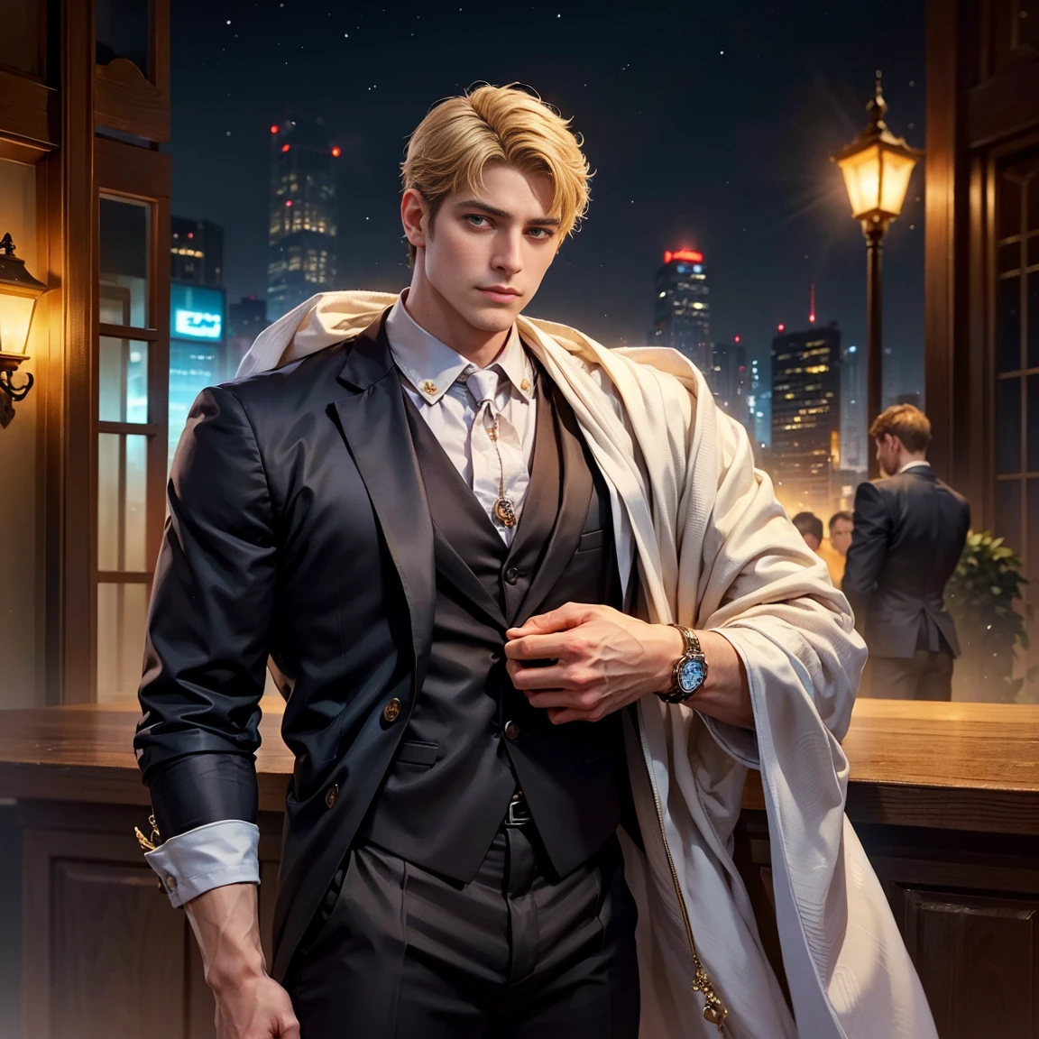 Constantine the Great、A successful gem and jewelry watch business in the shining city of Istanbul.、He is known as a charismatic businessman of the new generation.。His lion-like gaze、In addition to attracting those around you、It makes you feel the strength hidden behind it.。 outwardly diligent and competent、He acts like a bright and refreshing young man.。On the other hand、There is a friendly yet dangerous glint in his gaze.、His keen insight is like a lion finding its prey.、Understand the behind-the-scenes strategies of your business。 his family life、Filled with happy times with my adorable wife。Although he is elegant、Cherish your wife who knows nothing、truth、faithful、as a kind husband、building a family。His bright and sharp eyes、love for family and、It shows the decision-making power that lies ahead.。 however、in the business world、He shows a cold and tough side.。If necessary、Fight mercilessly against traitors and rivals、We will do whatever it takes to protect our own success.。With his ruthless decisiveness and strong leadership,、his business is stable、is growing。 Constantine the Great、While having the charm of a modern romance hero、He is a great leader who achieved historical achievements.