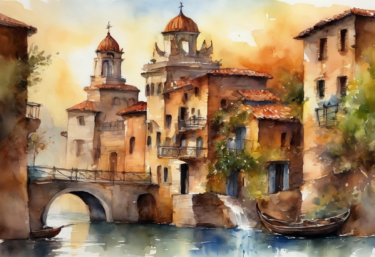 western-styled building，Water City，the tower