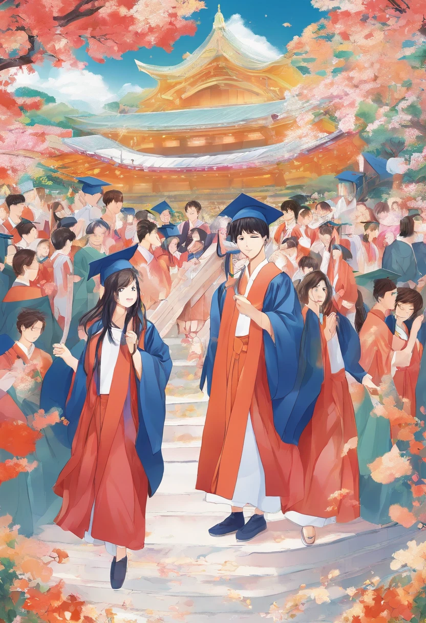 graduation ceremony, delight, Many people