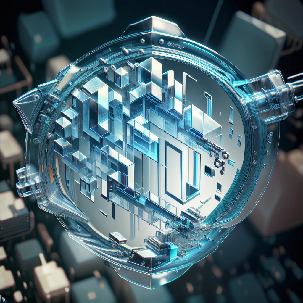 The handle is transparent, cool geometric graphics, advanced and simple