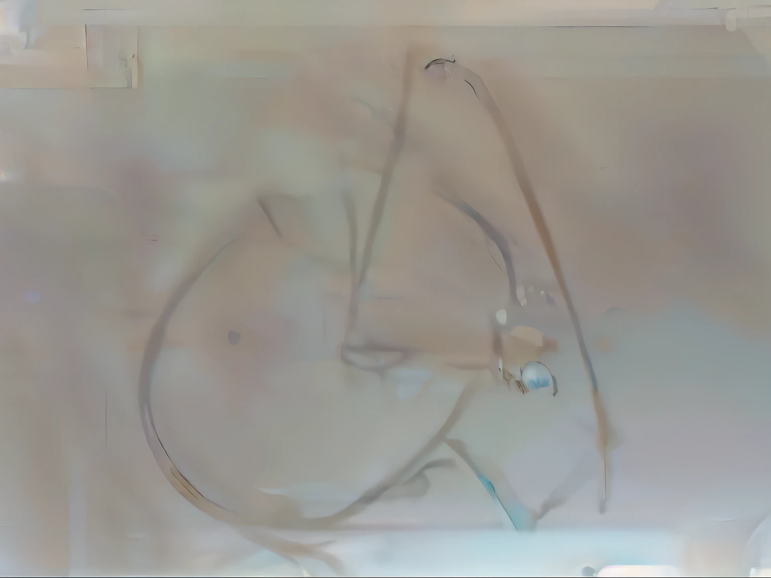 A young sexy woman，blond hair blue eyes，Short hair details，wearing hot clothes，Sit in the seat of the spaceship，You can see the beautiful Starla outside the window，abstract paintings